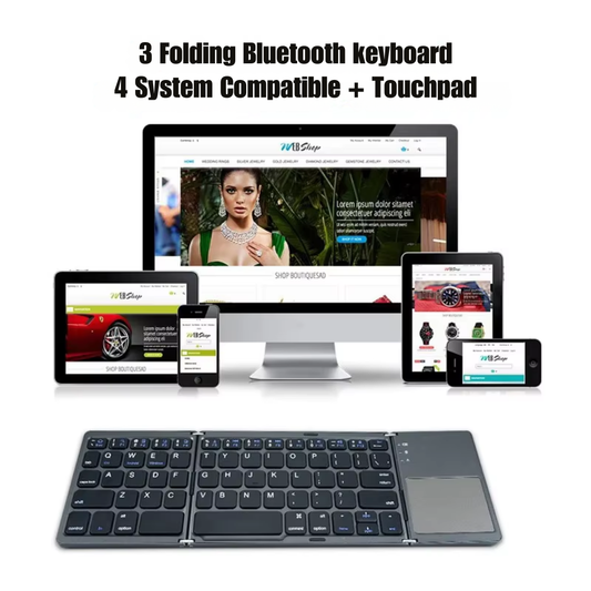 Mini Folding Bluetooth Keyboard