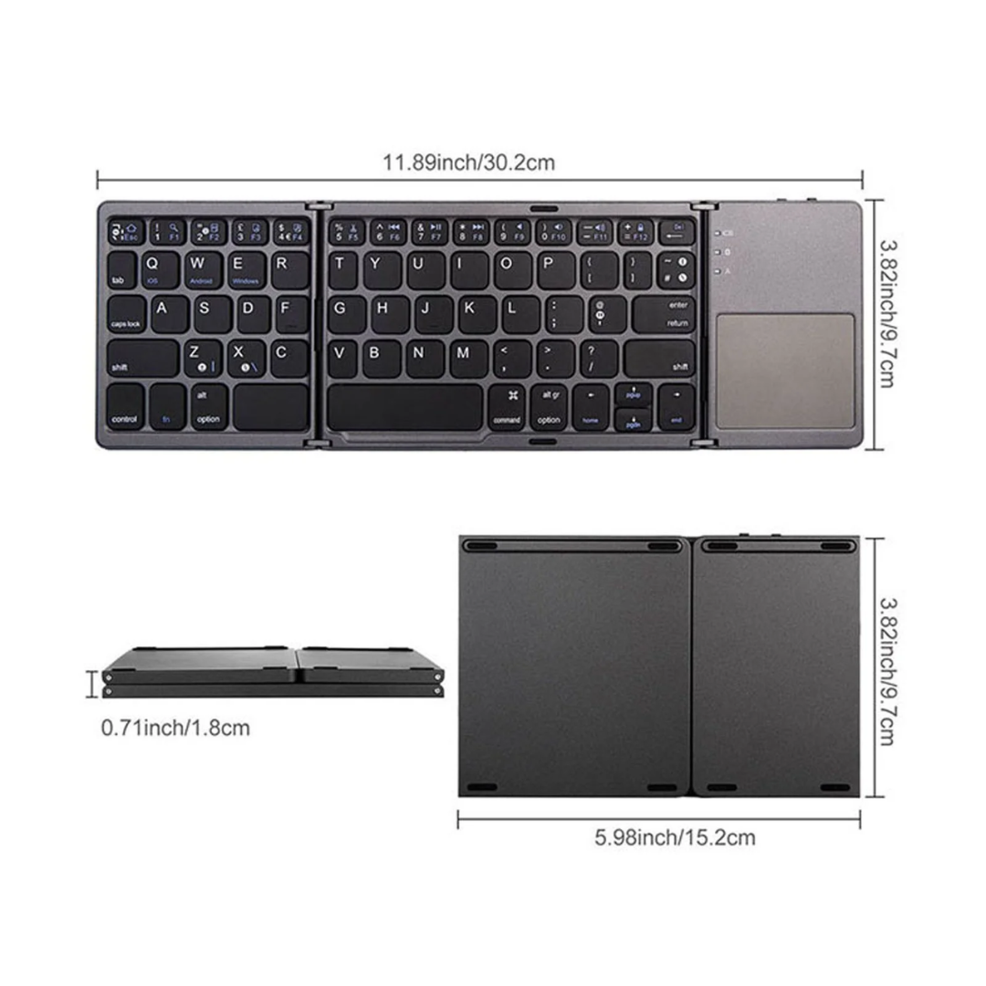 Mini Folding Bluetooth Keyboard